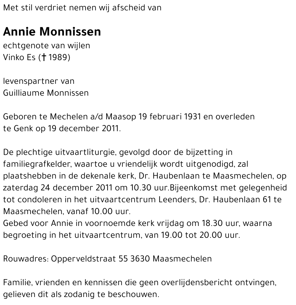 Annie Monnissen