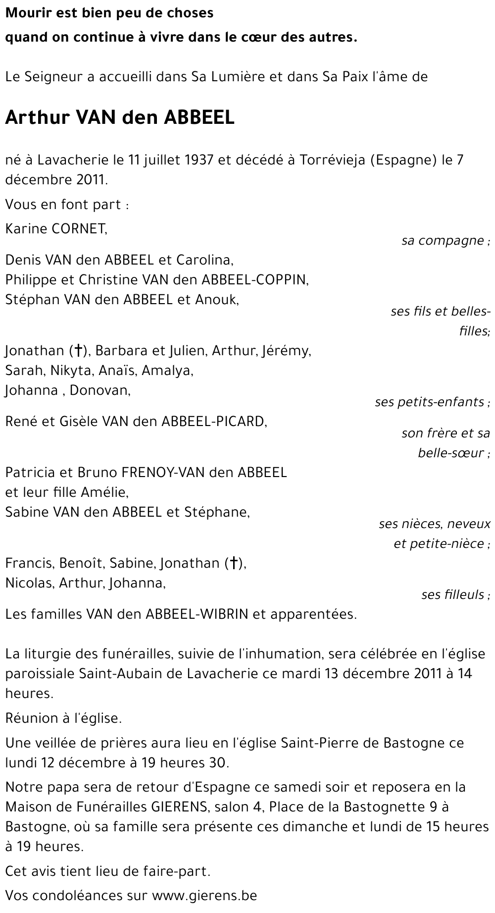 Arthur VAN den ABBEEL