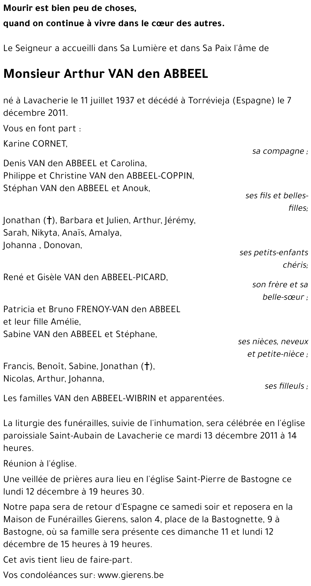 Arthur VAN den ABBEEL