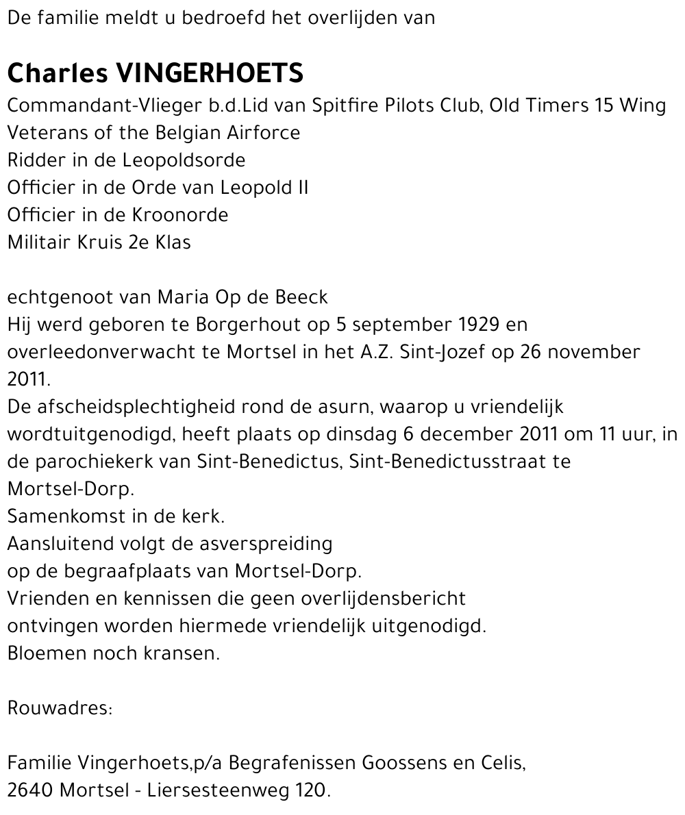 Charles Vingerhoets