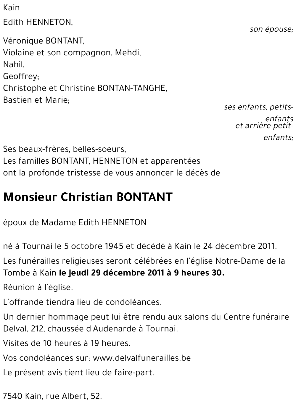 Christian BONTANT