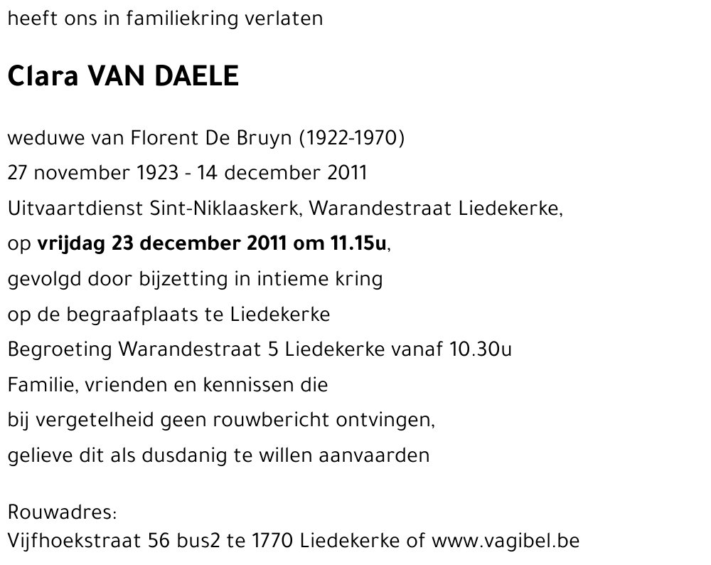 Clara VAN DAELE