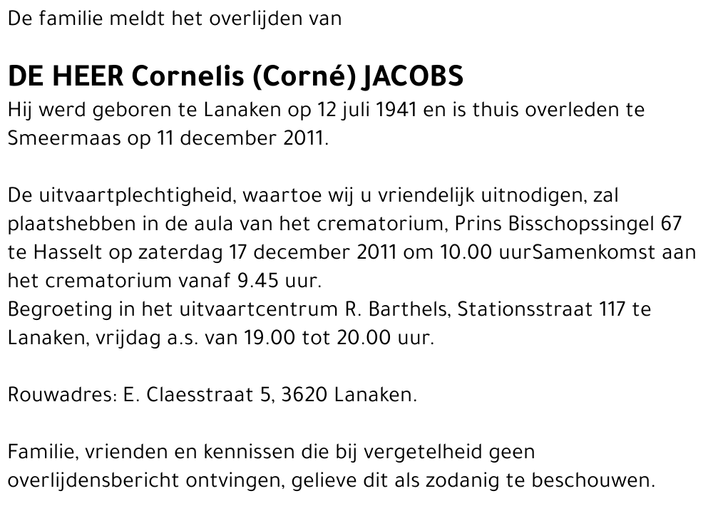 Cornelis Jacobs
