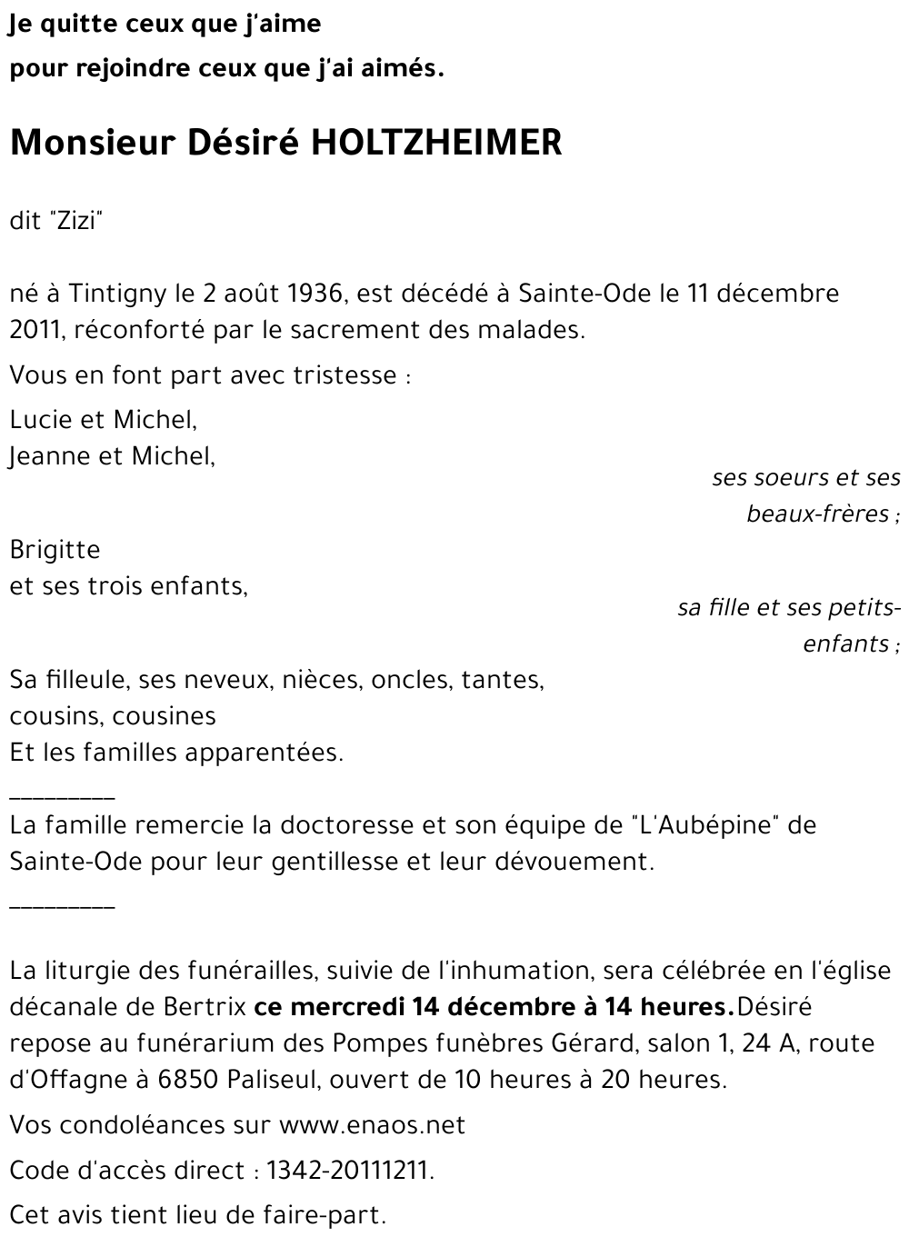 Désiré HOLTZHEIMER