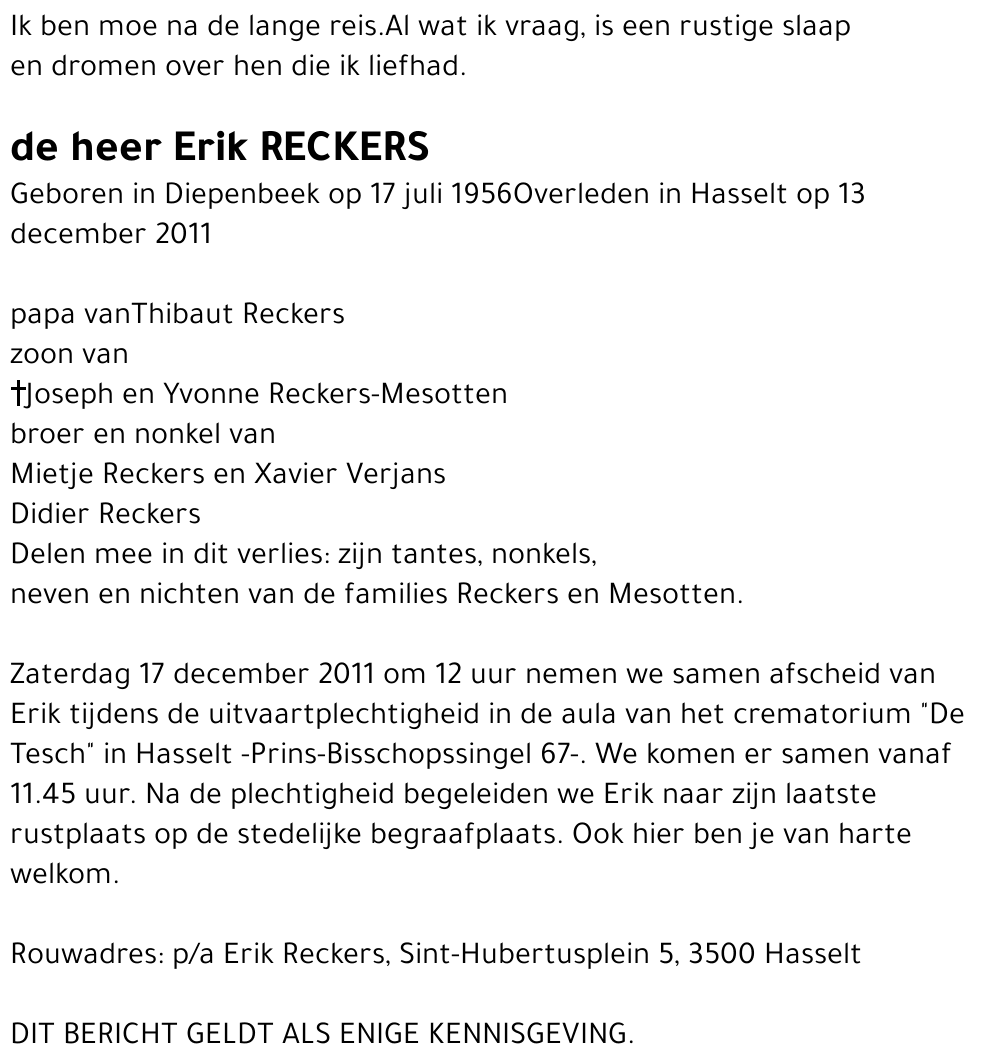Erik Reckers