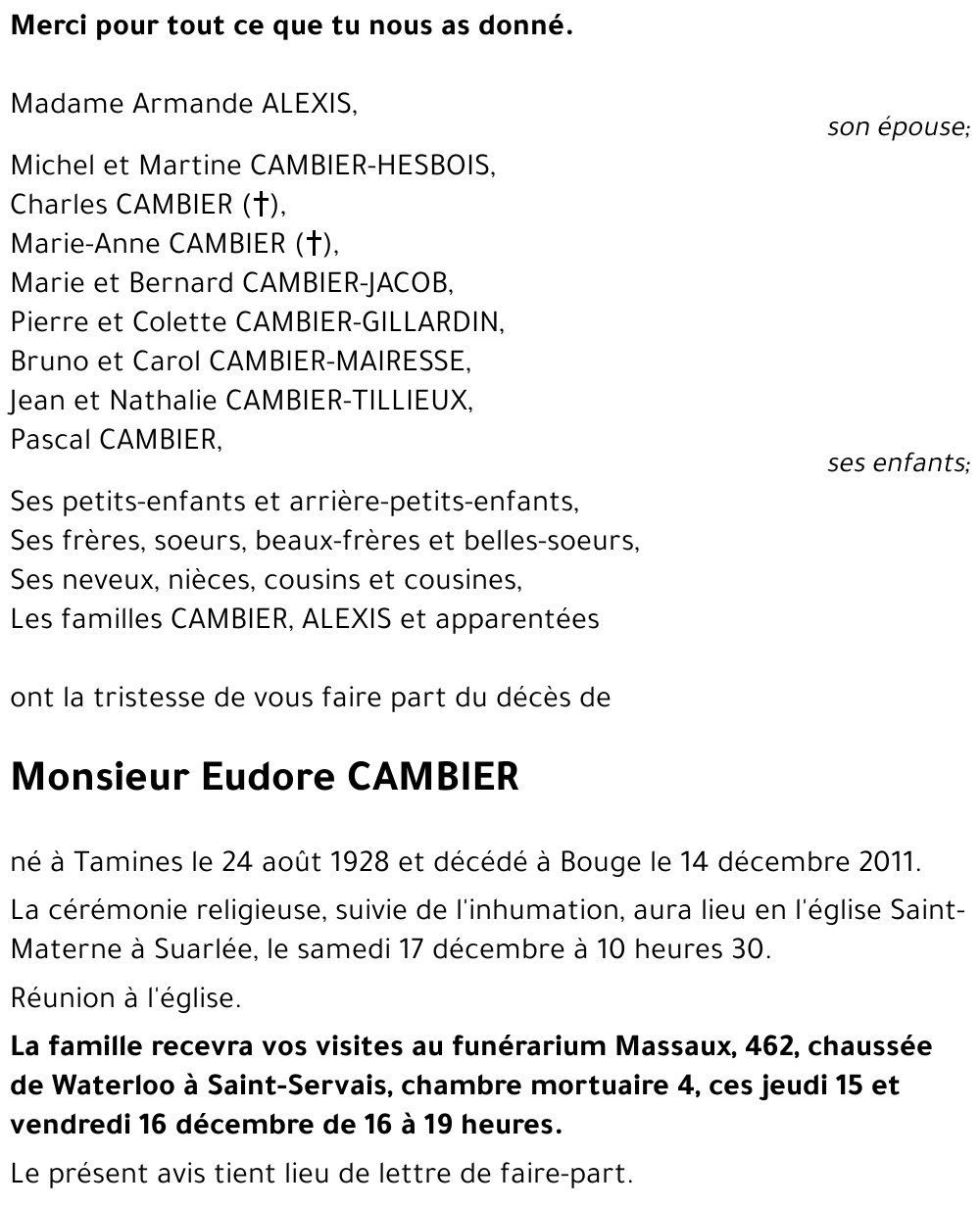 Eudore CAMBIER