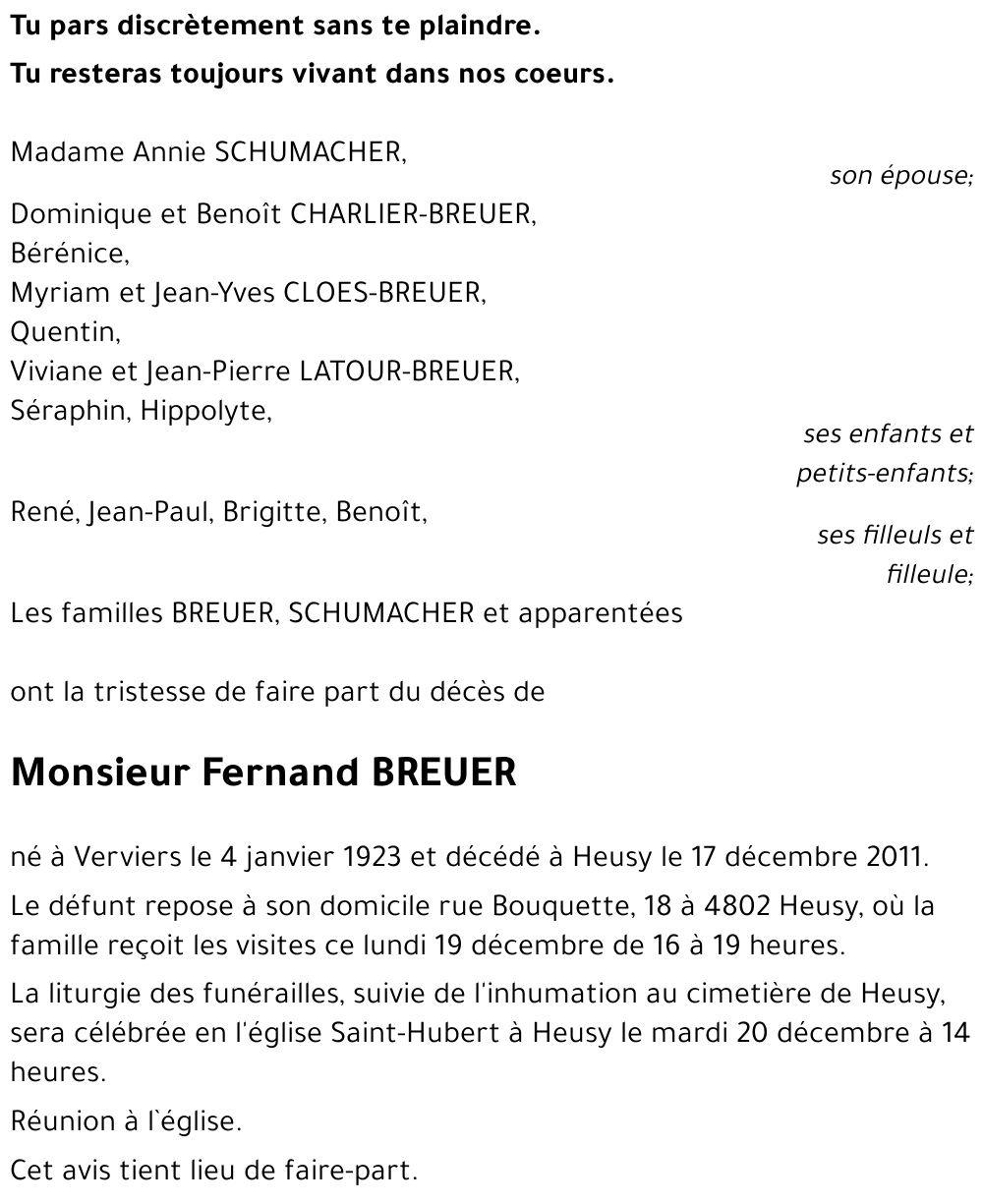 Fernand BREUER