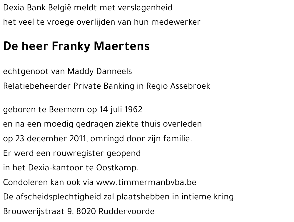 Franky Maertens