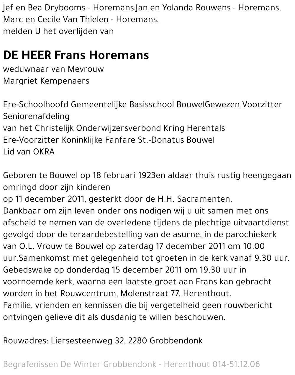 Frans Horemans