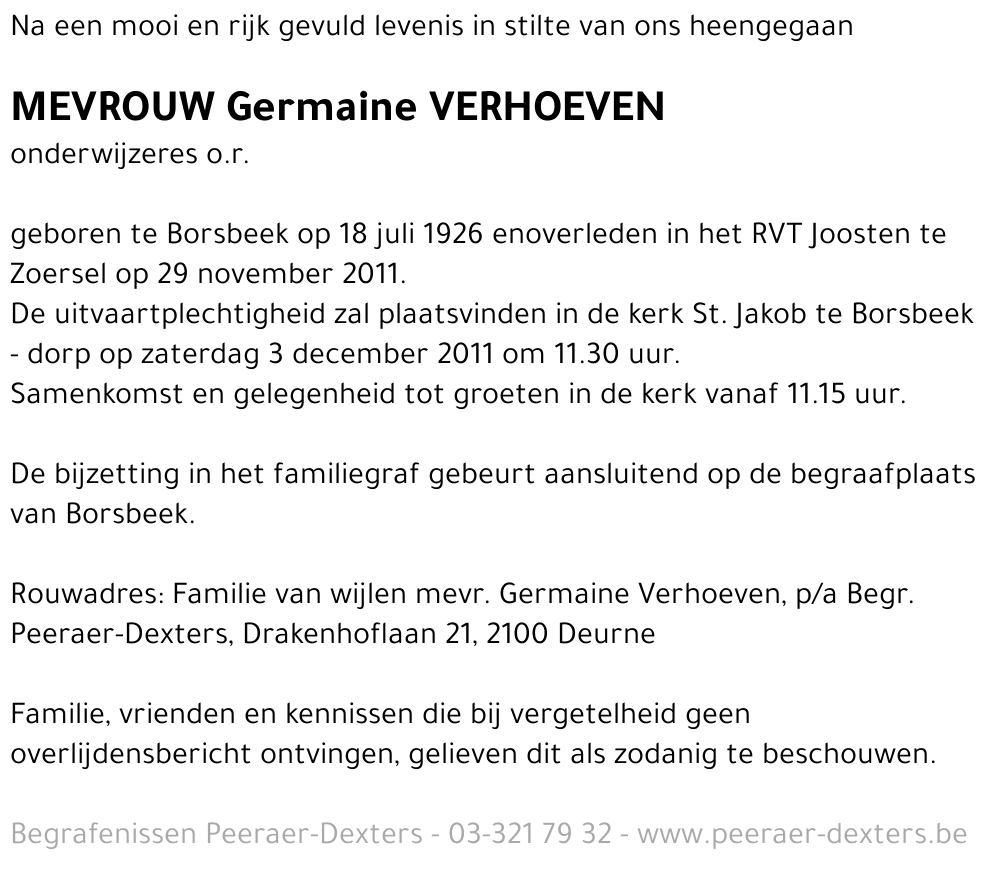Germaine Verhoeven
