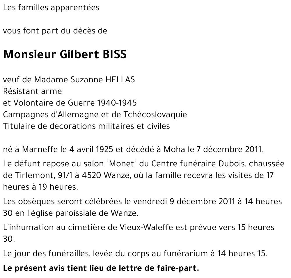 Gilbert BISS