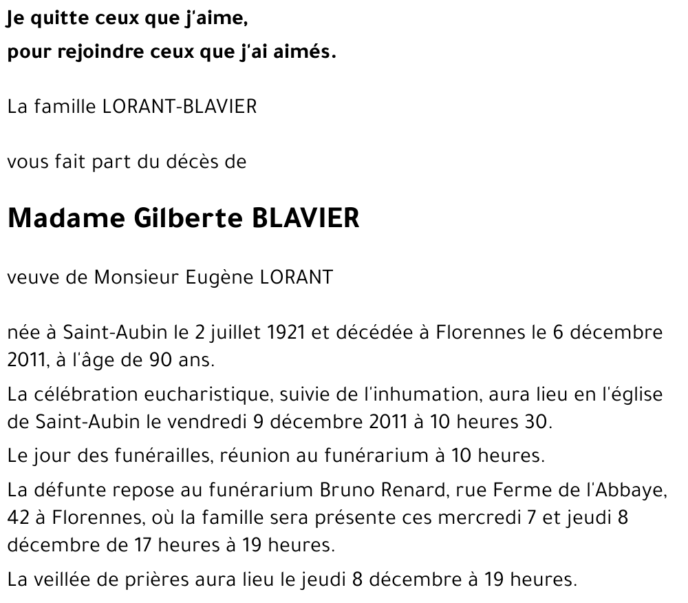 Gilberte Blavier