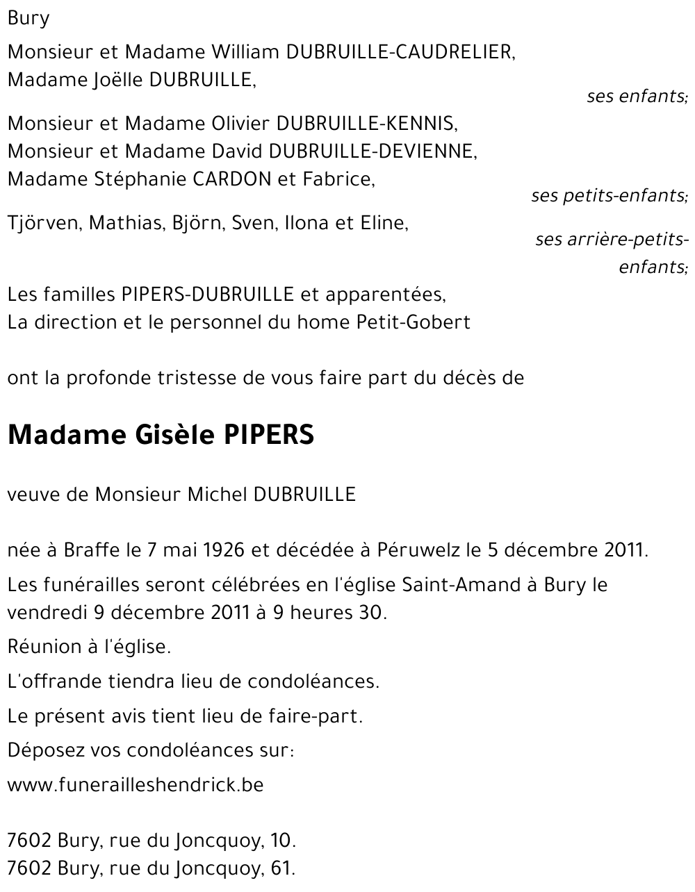 Gisèle PIPERS