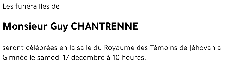 Guy Chantrenne