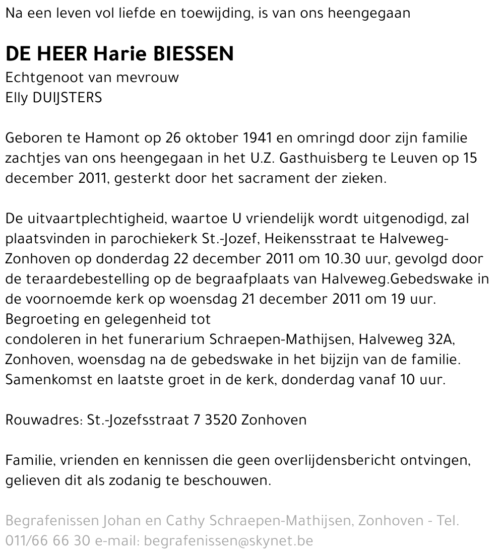 Harie Biessen