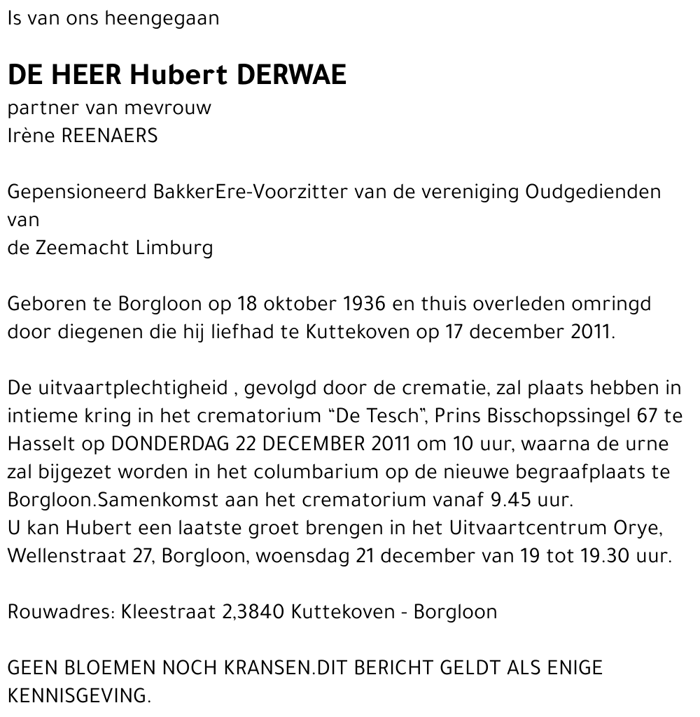 Hubert Derwae