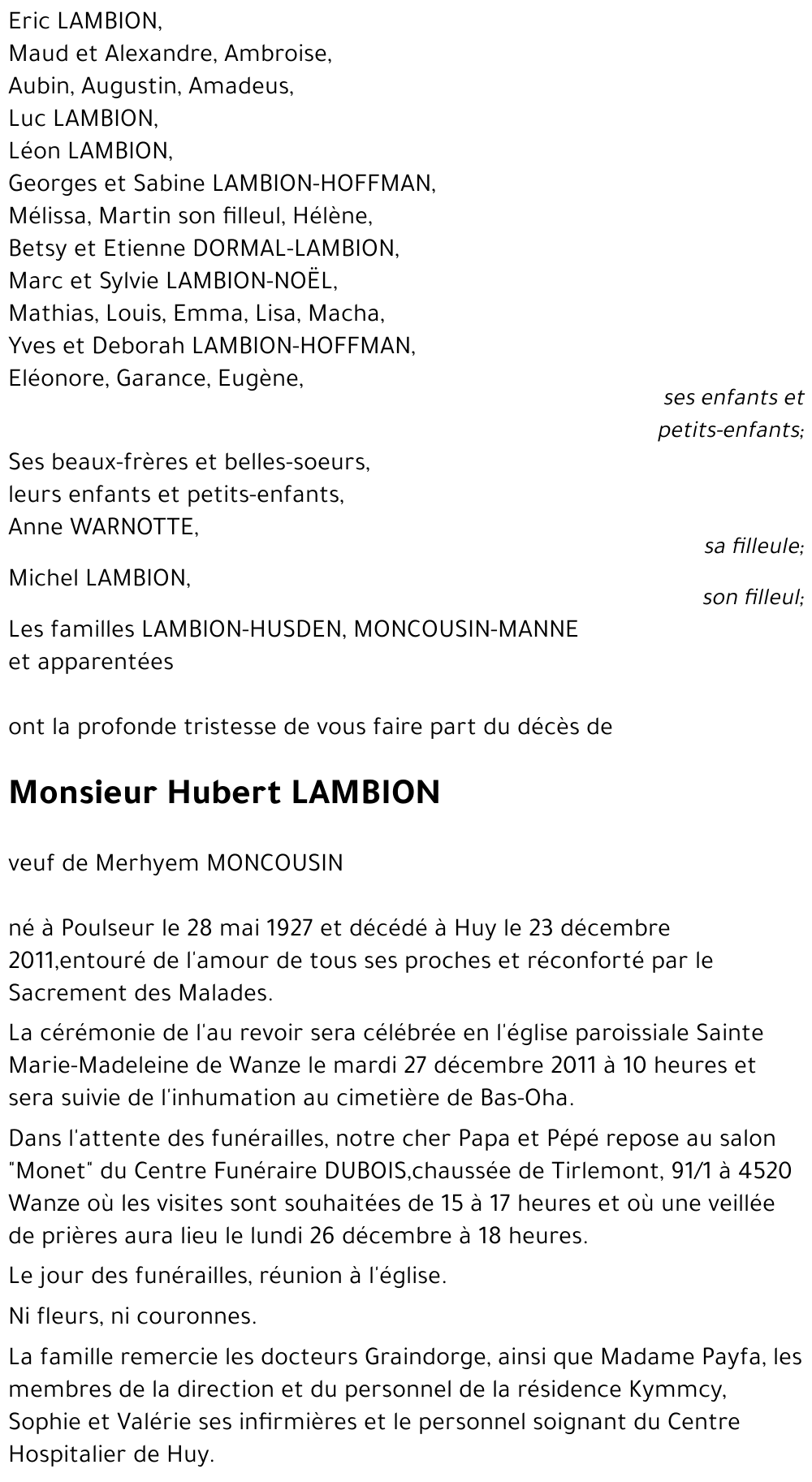 Hubert LAMBION