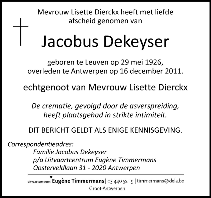 Jacobus Dekeyser