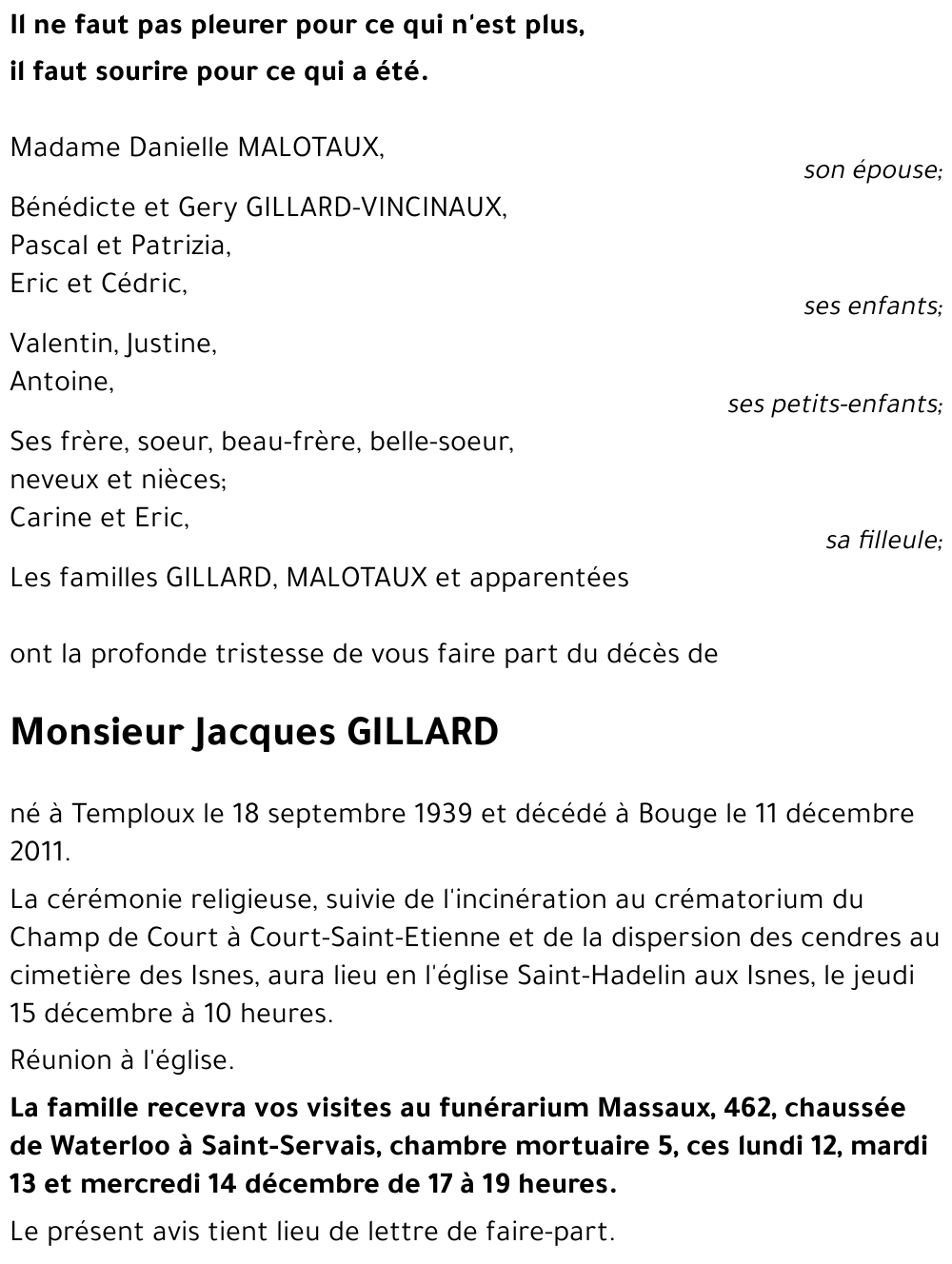 Jacques GILLARD
