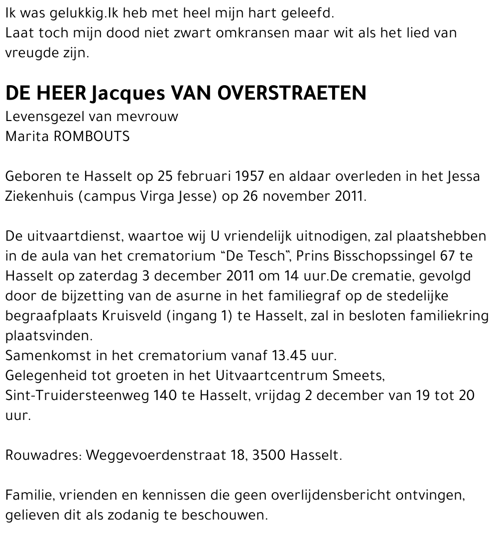 Jacques Van Overstraeten