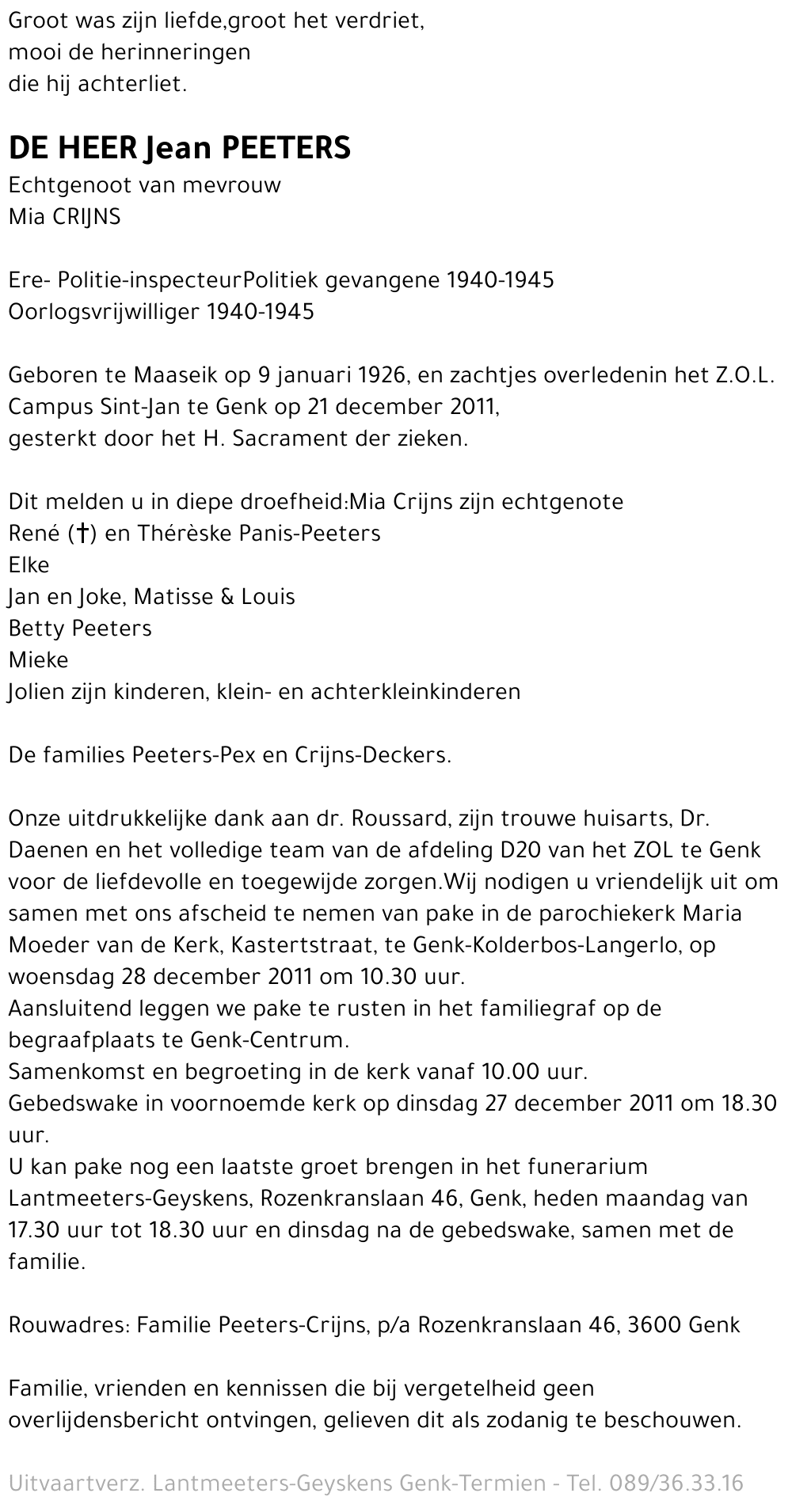 Jean PEETERS