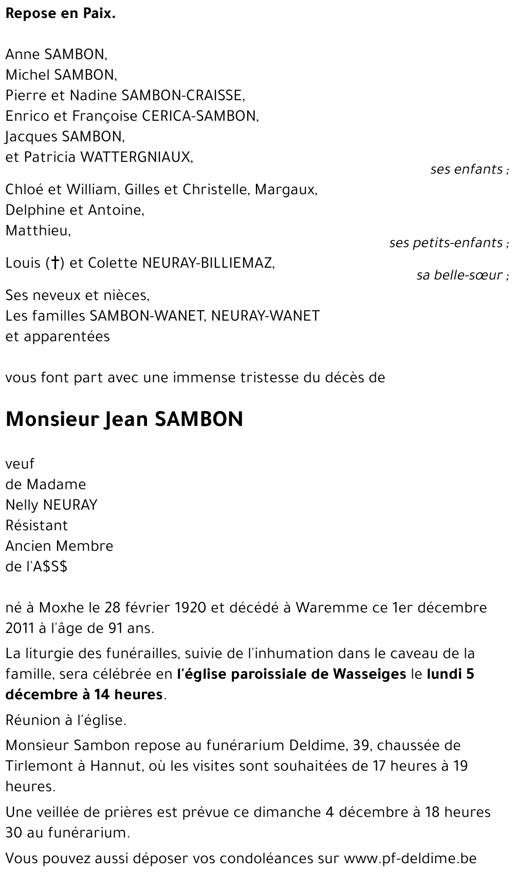 Jean SAMBON