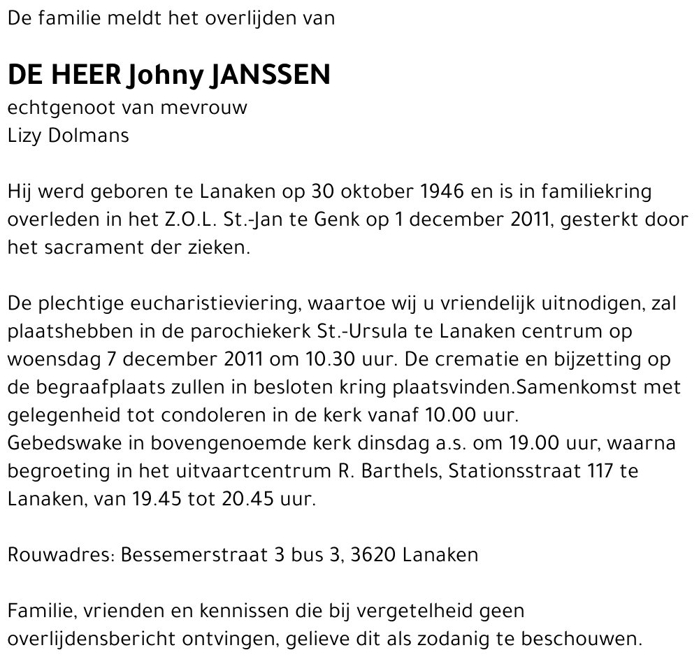 Johny Janssen