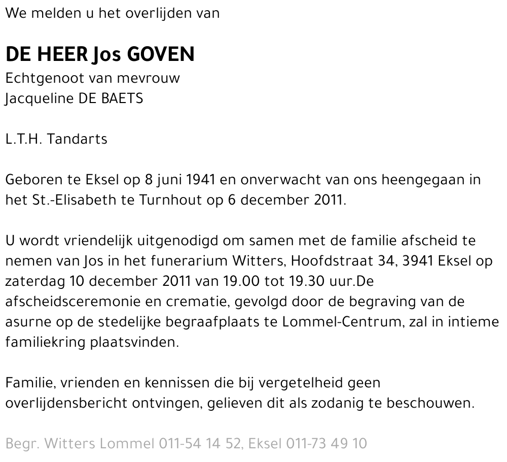 Jos Goven