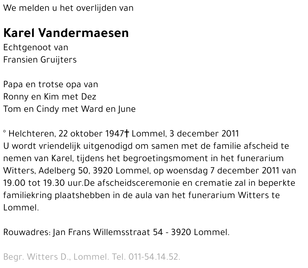 Karel Vandermaesen