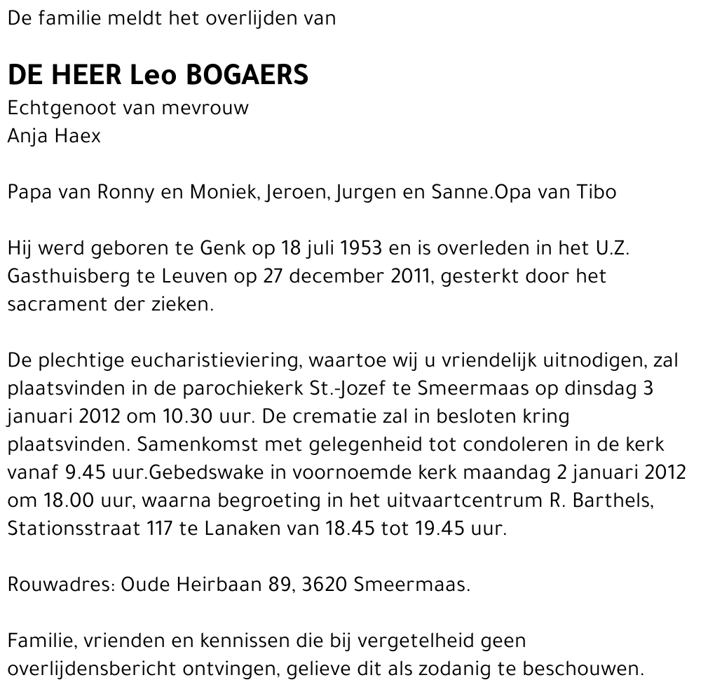 Leo Bogaers