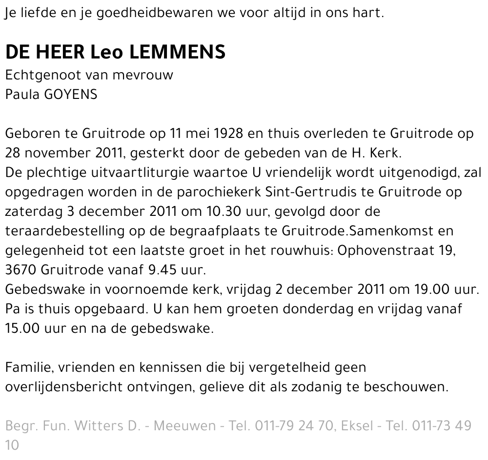 Leo Lemmens