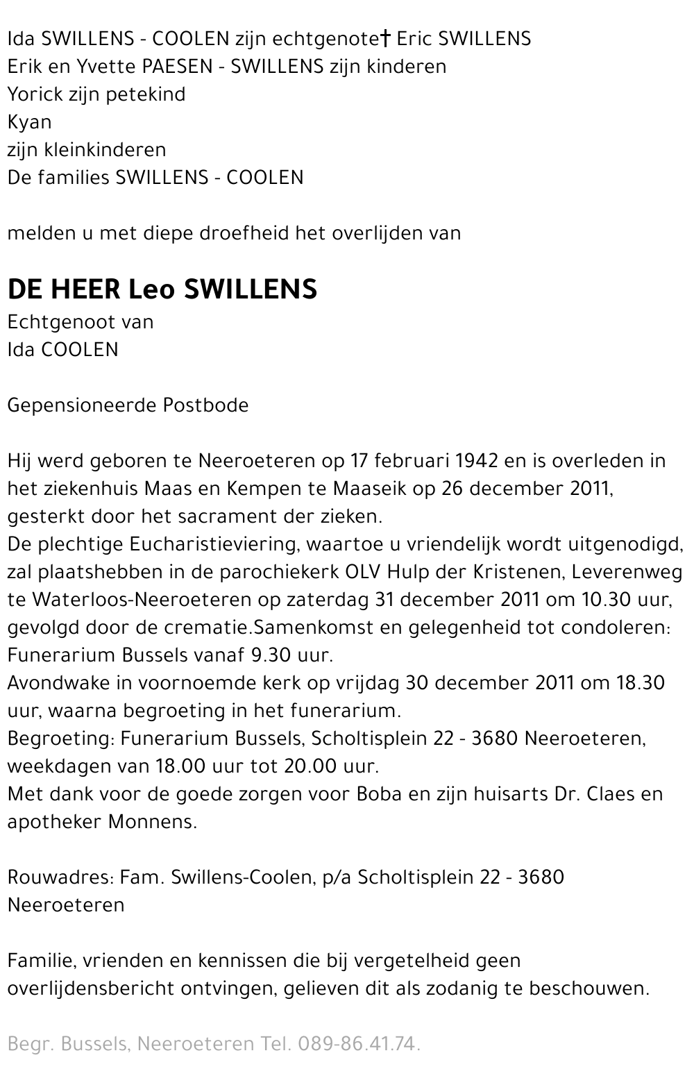 Leo SWILLENS