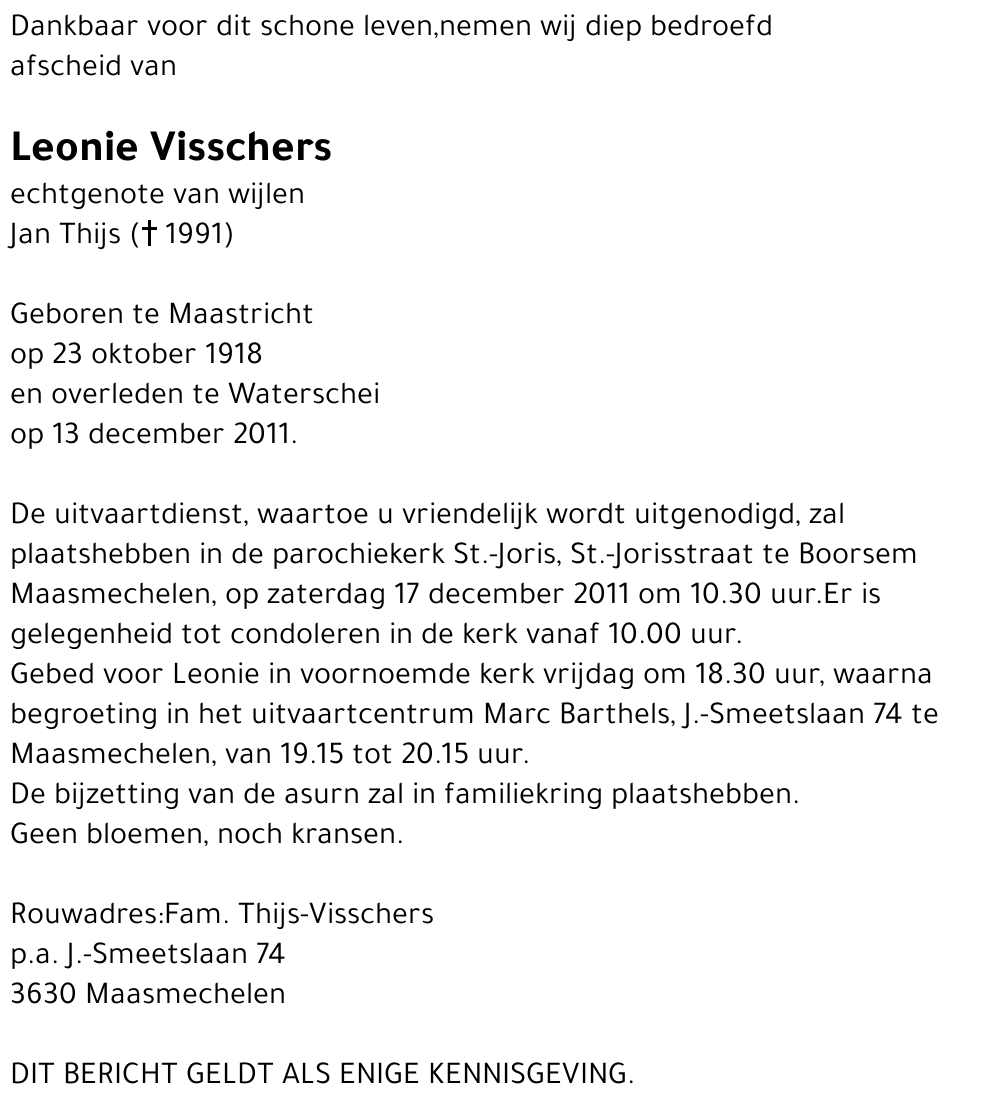 Leonie Visschers