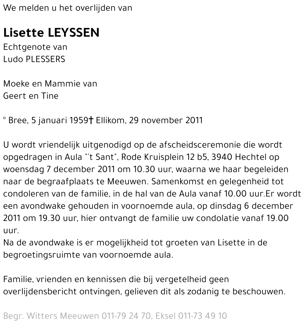 Lisette Leyssen