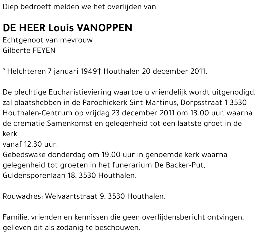 Louis VANOPPEN