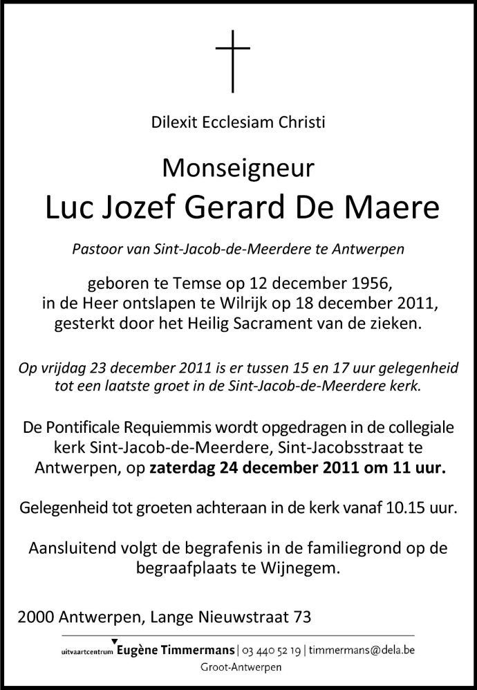 Luc Jozef Gerard De Maere