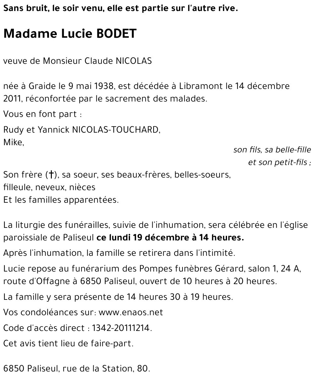 Lucie BODET