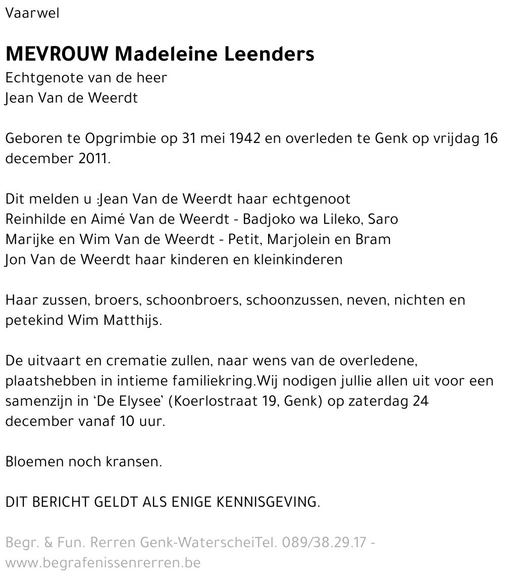 Madeleine Leenders