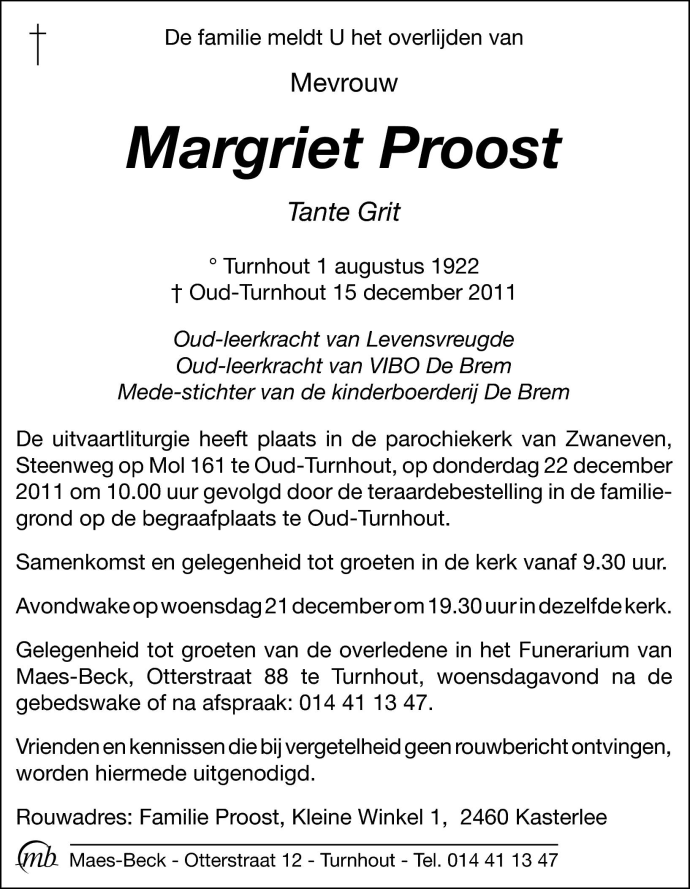 Margriet Proost