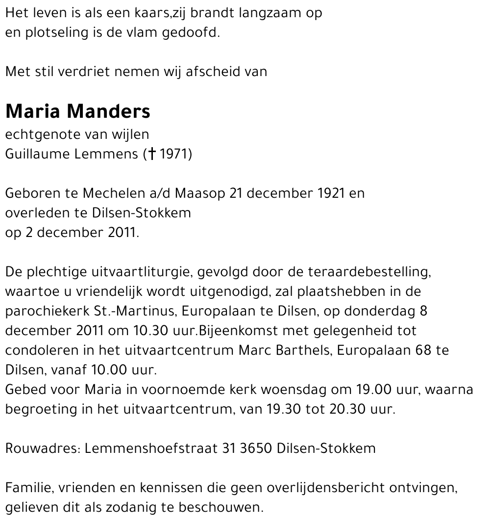 Maria Manders