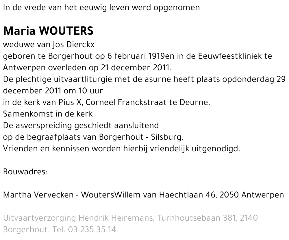 Maria Wouters