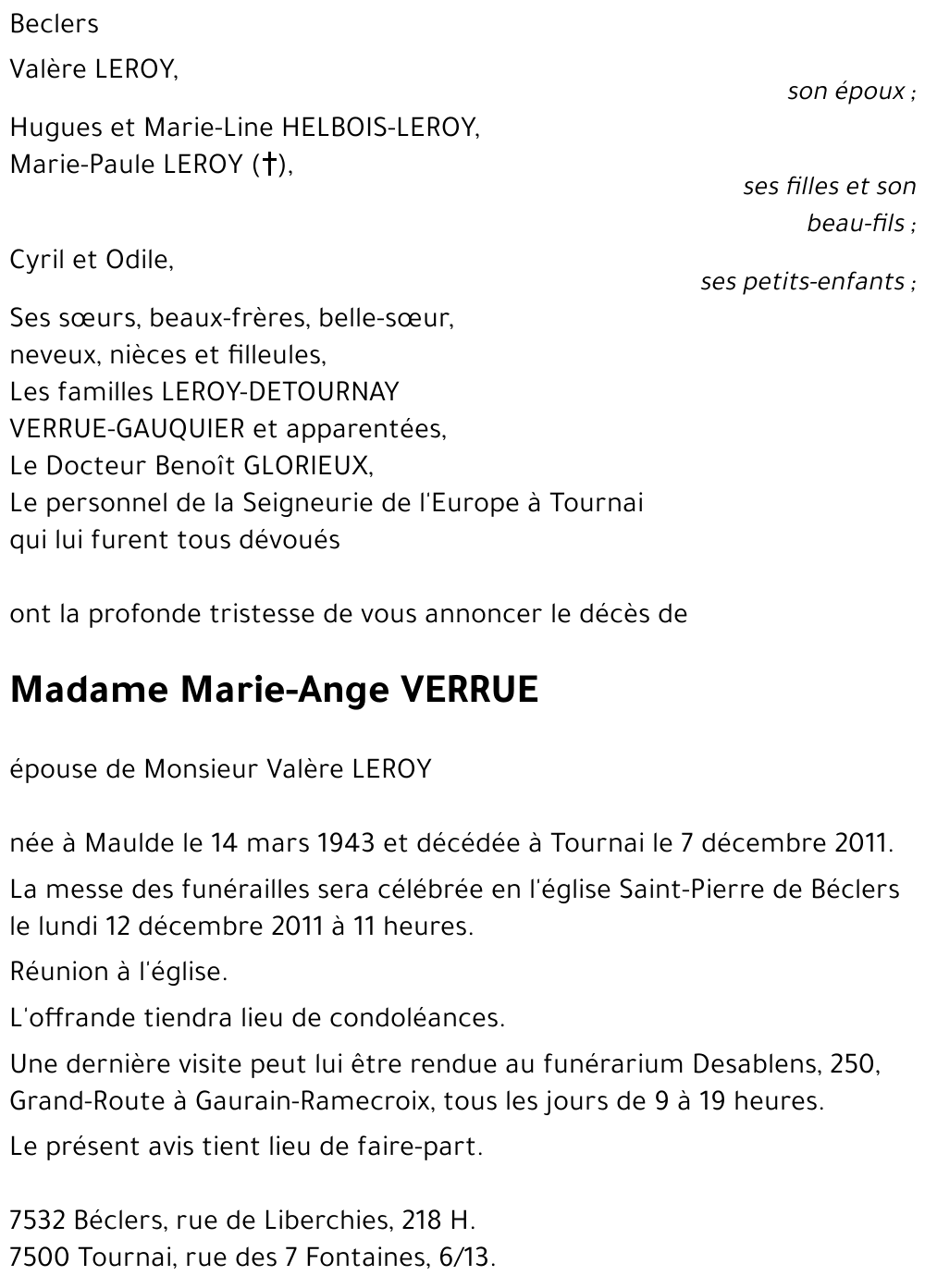 Marie-Ange VERRUE