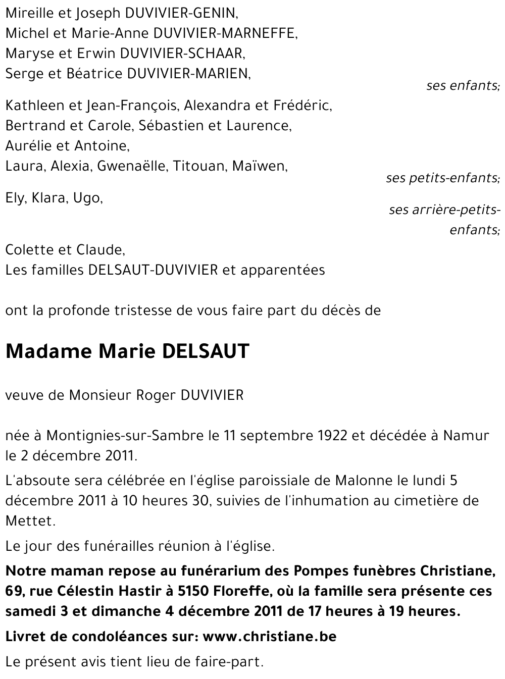 Marie DELSAUT