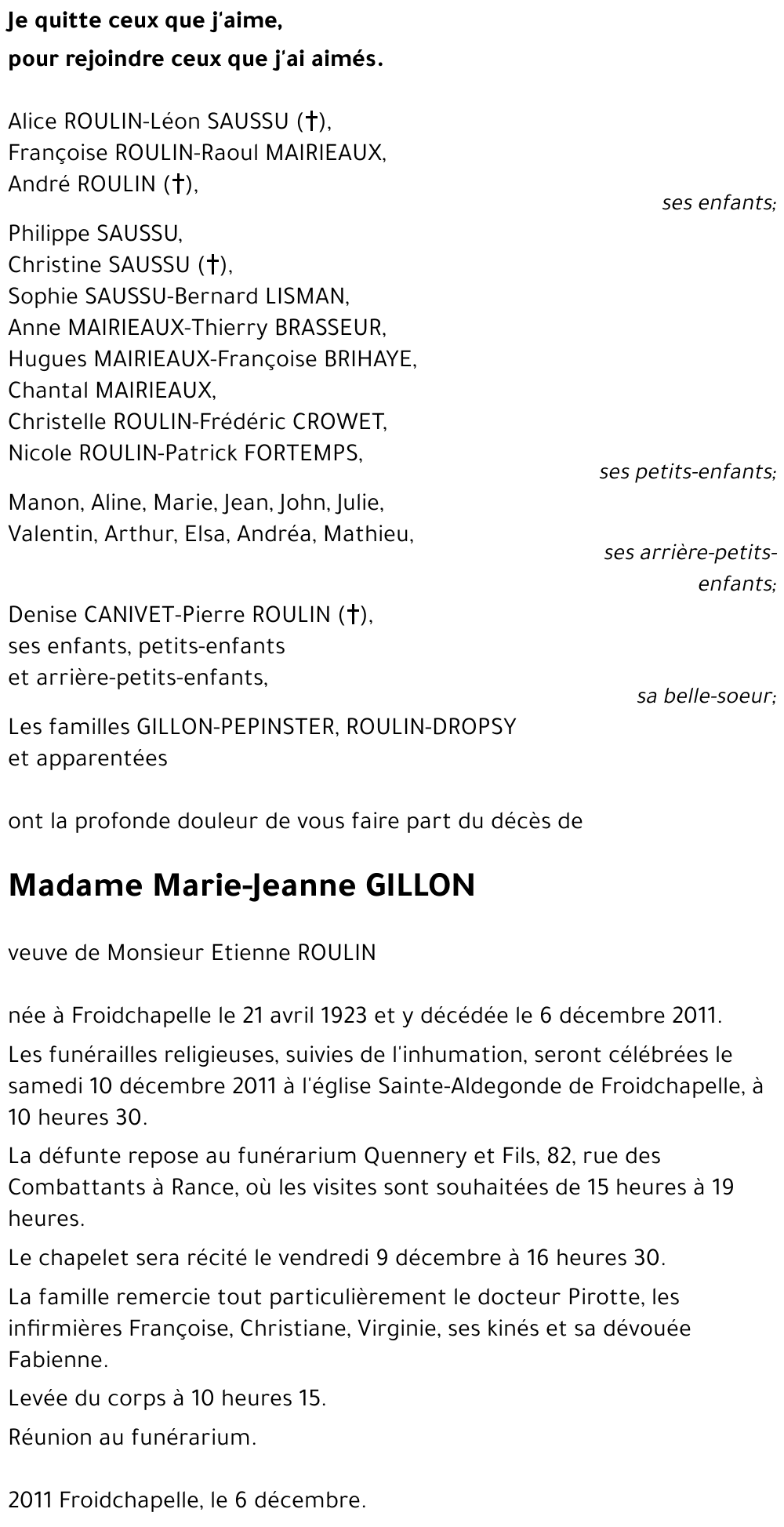 Marie-Jeanne GILLON