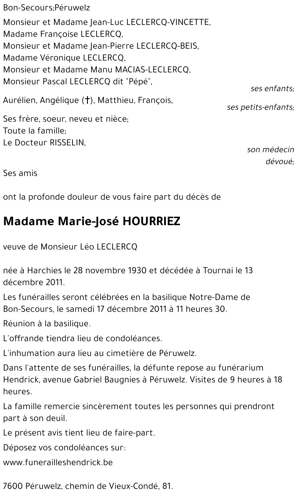 Marie-josé HOURRIEZ