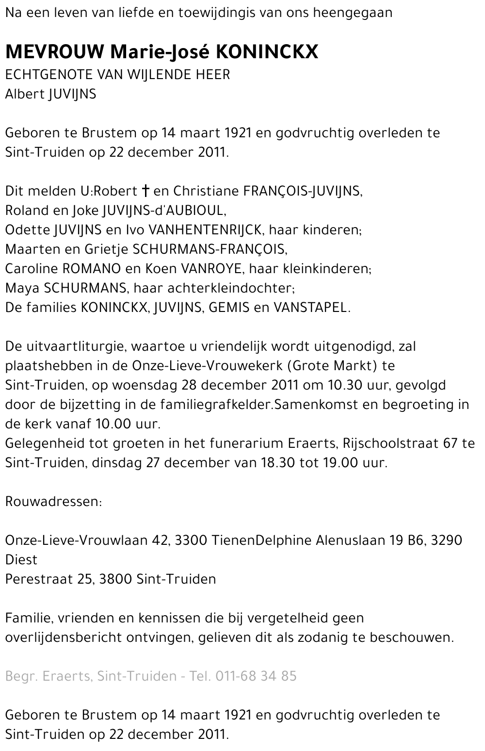 Marie-José KONINCKX