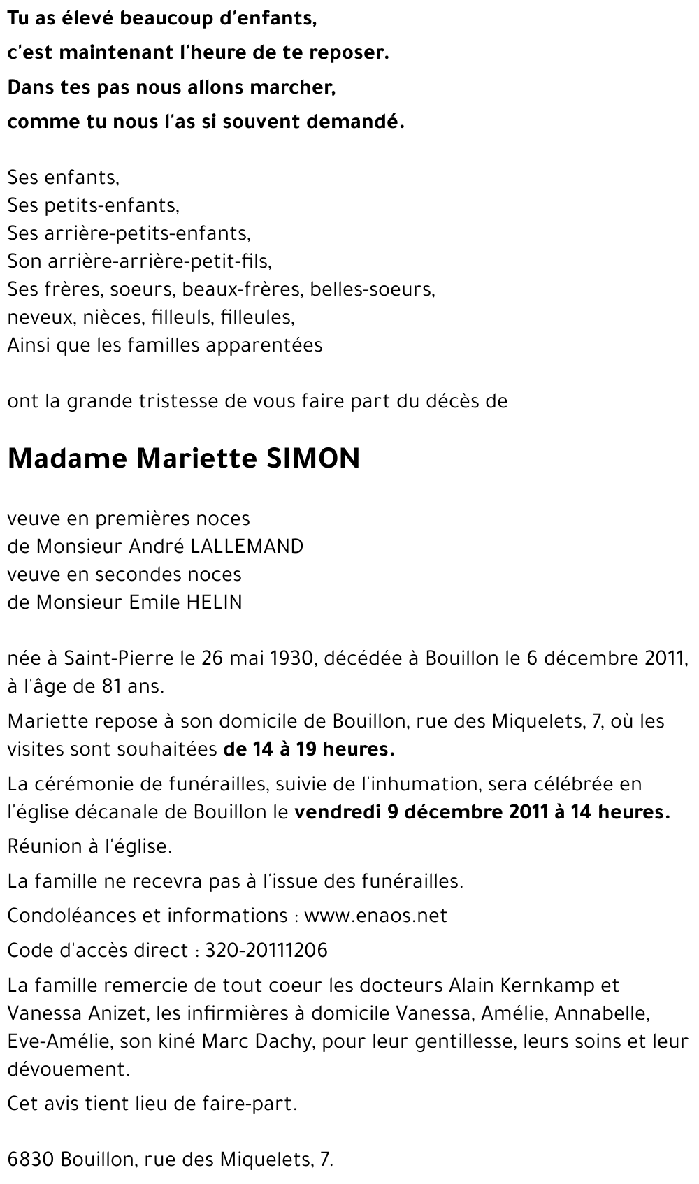 Mariette SIMON