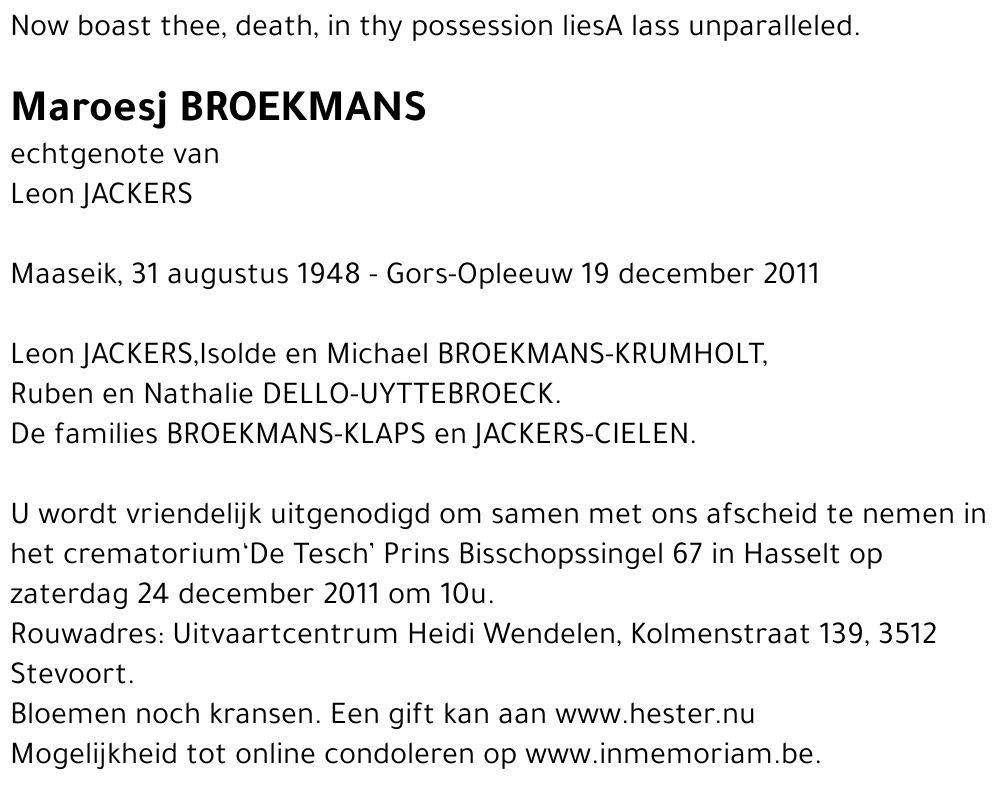 Maroesj Broekmans
