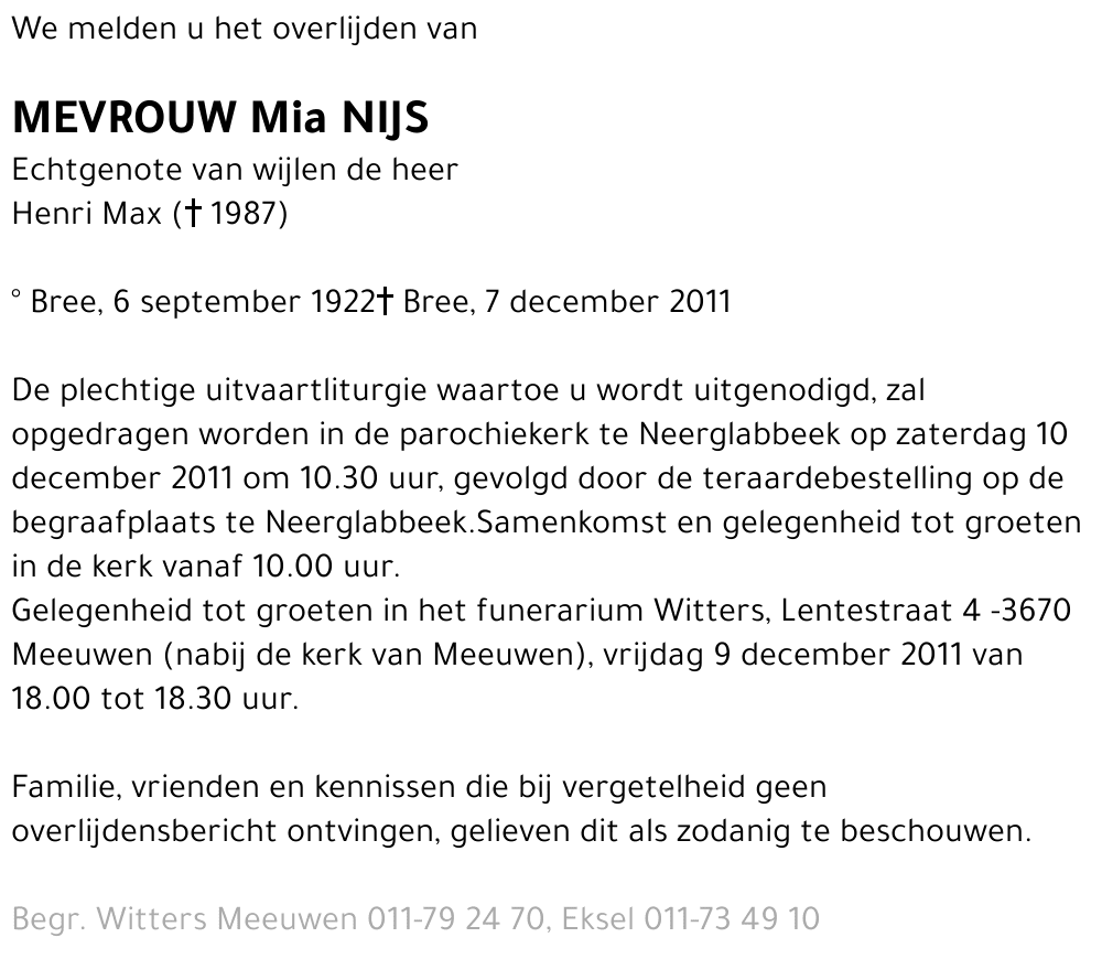 Mia Nijs