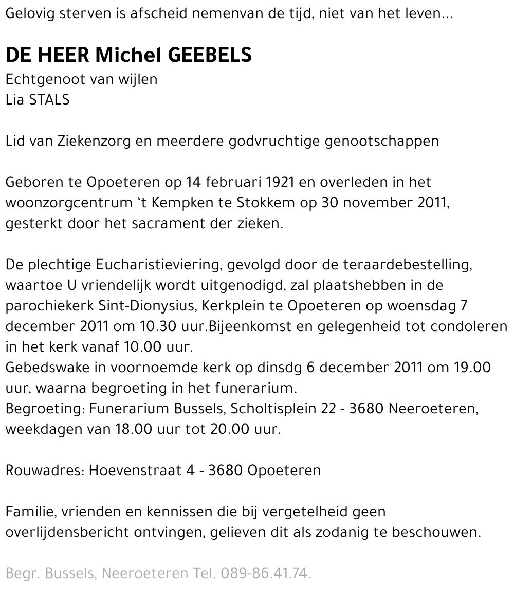 Michel GEEBELS